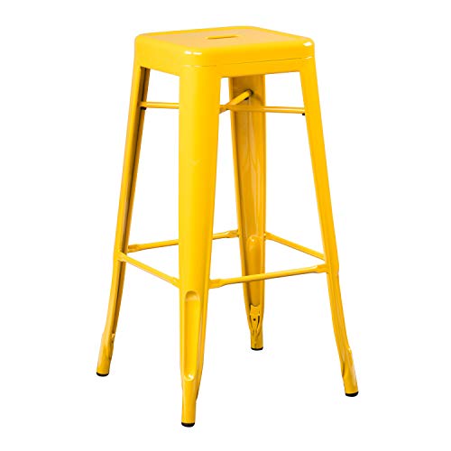 SKLUM Pack 2 hohe Hocker (76 cm) LIX Gelb Fresie