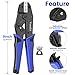 Vesmikit Wire Stripper and Crimping Tool,AWG 24-10 Automatic Stripper Tool with AWG 22-10 Ratchet Wire Crimper For Heat Shrink Connectors and Insulated Terminals, 3 in 1 Stripping/Cutting/Crimping