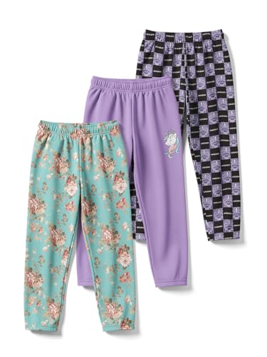 Image of HELLCAT Printed Track Pants for Girls | Blended Cotton Feel Lower | Night Pants & Track Pant Pants | Sizes 3-16 Years | Pack of 3