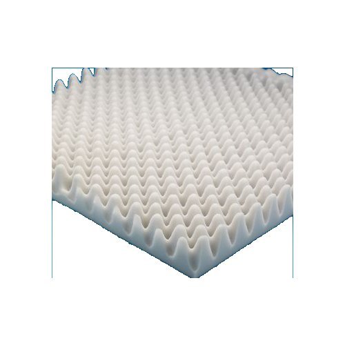 Rolyan Mattress Pad for Twin Bed, 4" Thick Egg Crate Convoluted Foam Mattress Topper