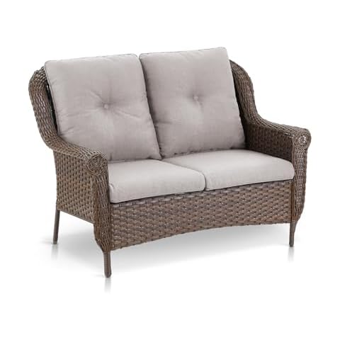 Pugire Patio Wicker Loveseat Cover