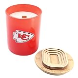 Proformance Home NFL Kansas City Chiefs Stadium Wood Top Glass Candle