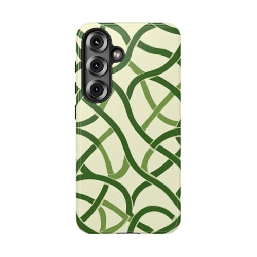 Coque résistante Samsung S25 motif celtique vert éclat brillant durable