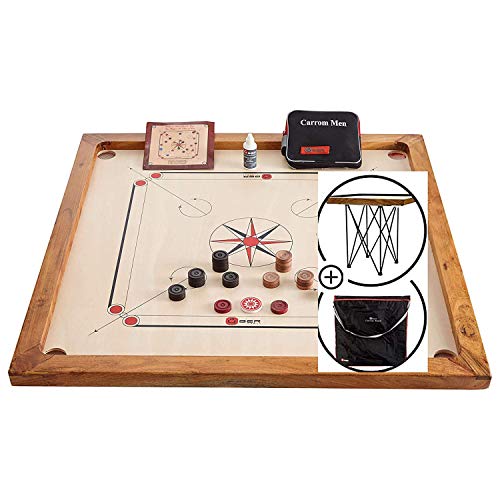 Ubergames Carrom Board Set da 7 kg in Legno Ecologico