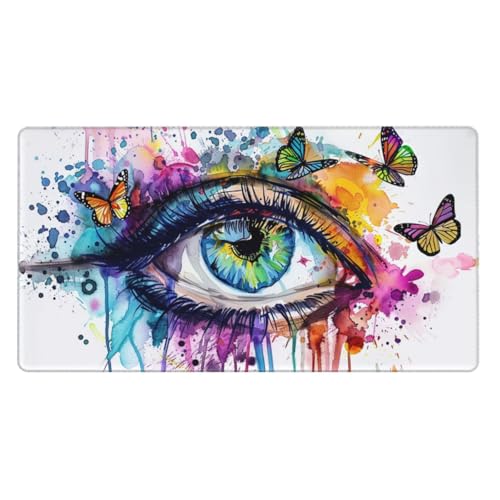 Tapis De Souris Architecture Tapis De Souris Gaming XXL 1000X500X3Mm Tapis Souris Paysage Tapis De Bureau sous Main avec Base en Caoutchouc antidérapante À Bords Cousus, pour Gaming Accessoire