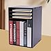 Vertical Literature Organizer 11 Compartments Wooden Office Desk File Holder Organizer Office and Classroom Desktop Sorter with Removable Dividers for Organizing Letters Files Mail (Black)