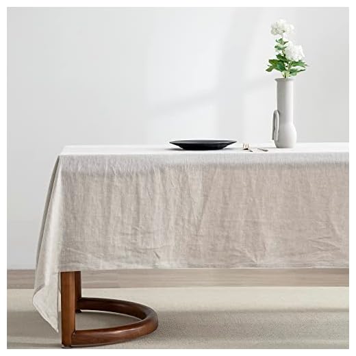 Elegant 100% Pure Linen Tablecloth