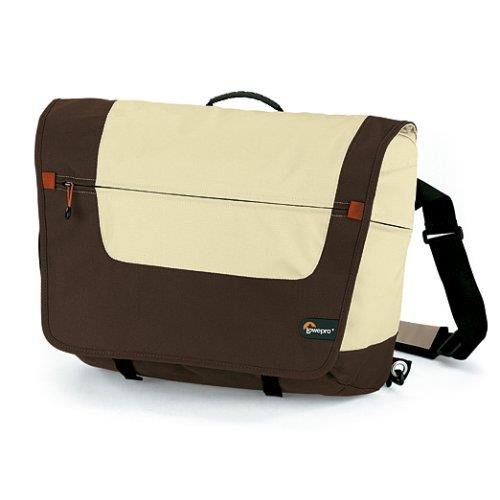 Sac pour ordinateur portable Lowepro Messenger Factor L marron avec compartiment rembourré