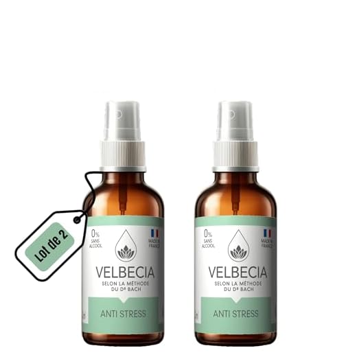 Fleurs de Bach Anti Stress - Mélange Fleurs de Bach Original-Velbecia- pour éviter les crises d'angoisse,d'anxiété et pour être plus apaisé 30 ml