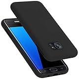 Cadorabo Hülle für Samsung Galaxy S7 Edge in Liquid SCHWARZ - Handyhülle aus flexiblem TPU Silikon - Silikonhülle Schutzhülle Ultra Slim Soft Back Cover Case Bumper
