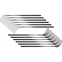 School Floorball Stick Set 95 cm Set of 12 6 Black, 6 Silver