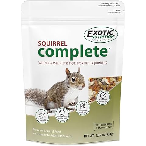 Squirrel Complete (1.75 lb.) - Healthy Natural Food - Nutritionally Complete Diet for Pet & Captive Squirrels - Ground Squirrels, Grey Squirrels, Flying Squirrels, & Chipmunks Cover