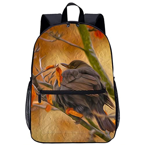 Mochila escolar de ave 3D perfecta para viajes de ocio y vuelta al colegio