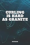 hair curling setting spray  Notebook: Funny Curling Quote and Saying Sport Training Curling Coach Planner / Organizer / Lined Notebook (6\" x 9\")