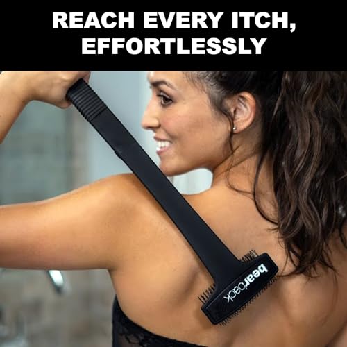 Bearback Back Scratcher for Men & Women – Long Reach Folding Handle, Skin-Safe Bristles – Extendable, Portable, Easy to Clean – Designed by a USA Small Business - Thumbnail 4
