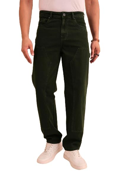 Style Quotient Men Relaxed Fit Mid Rise Carpenter Jeans