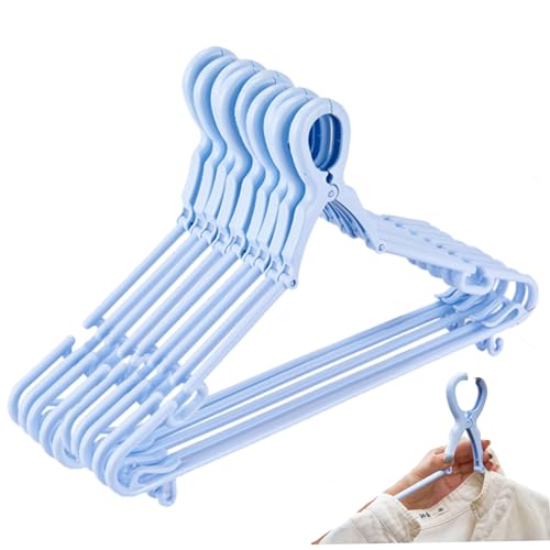 AZIDWERYQ Grucce in plastica, 5 grucce Antiscivolo Antivento con Chiusura a Gancio, stendibiancheria Multifunzionale per Giacche, Camicie, Sciarpe, Cravatte, Pantaloni Antiscivolo