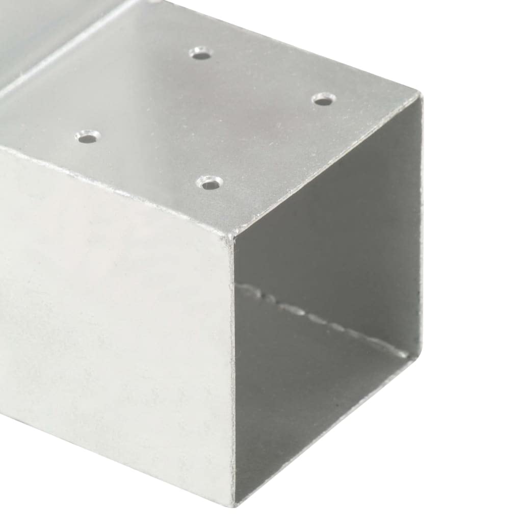 L-Form Pfostenverbinder 4 Stk 91 x 91 mm Verzinktes Metall | Galvanisch verzinkt, vorgebohrt, für quadratische Holzbalken, Außenbauten wie Pavillons