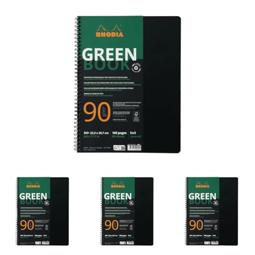 Cahier petits carreaux Rhodia Greenbook pour classer vos notes