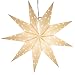 9 Pointed White Paper Star Light with 12 Foot Power Cord Included