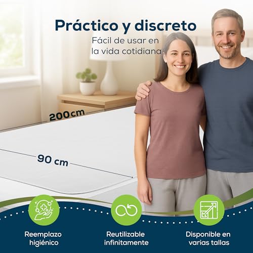 Empapador Cama Impermeable Sensalou lavable de alta durabilidad 4