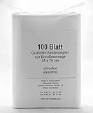 chlorfrei - säurefrei Seidenpapier Dorn Breuß Massage (100 Blatt)