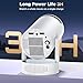 Mini Projector, Projector with Wifi and Bluetooth Built-in Battery 4K Portable Projector for Outdoor Bedroom, Smart Projectors 1080P Compatible with iphone/TV Stick/HDMI/Laptop