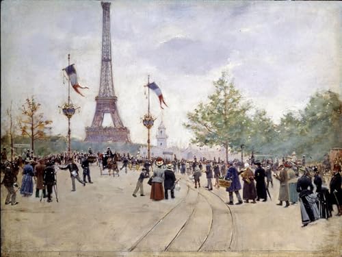 Cuadro pintura mural Jean Beraud decoracion de entrada para regalar en mudanzas