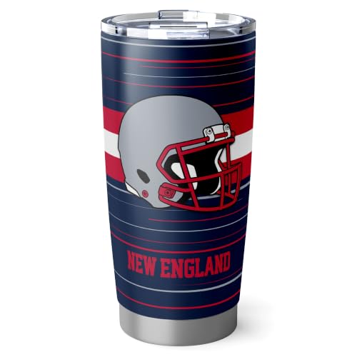 Image of New England Tumbler 20oz Travel Mug Gifts Custom Name Number