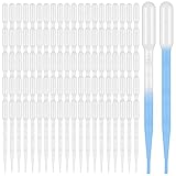 1000 Pcs Plastic Transfer Pipettes Disposable Graduated Pipettes for Scientific Experiment, Essential Oils...