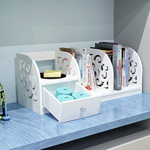Zldctg Simple Modern Desktop Book Shelf For Student Desk Bookcase On Desktop Bookshelf Small Bookshelf #TOP1