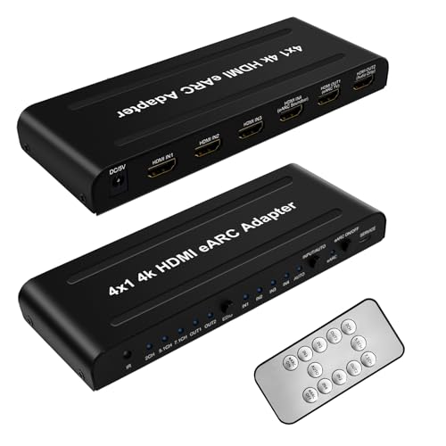 Conmutador HDMI 4K eARC ideal para conectar consolas y cine en casa
