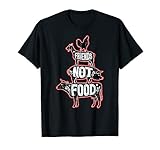 Friends Not Food. Camiseta vegetariana, vegana, no comer animales. Haz clic en nuestro nombre de marca para ver más de nuestras camisetas sin carne.