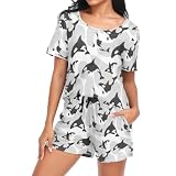 Laprad Womens Soft Short Sleeve Pajama