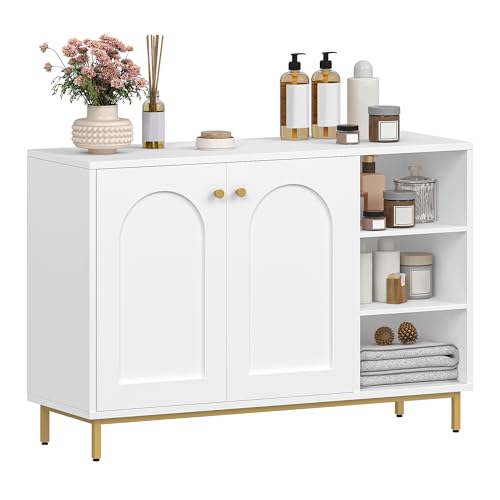 Hzuaneri Meuble de Salle de Bain, Meuble de Rangement, Armoire Salle de Bain, Placard Rangement avec...