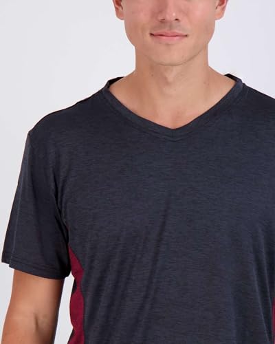 Image of 5 Pack: Men's V-Neck Dry-Fit Moisture Wicking Active Athletic Tech Performance T-Shirt