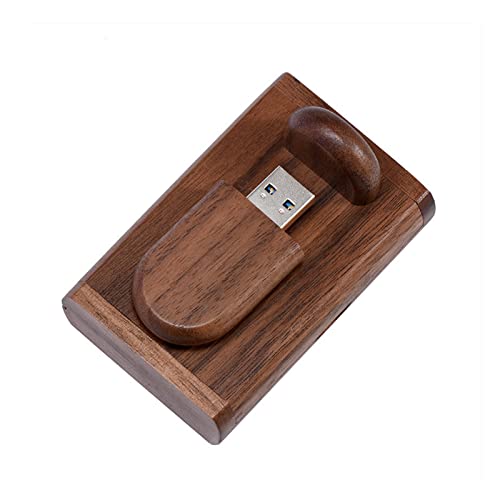 UFARID Memória personalizada USB 3.0 de madeira com caixa de madeira, USB3.0 Flash Drive Pendrive para cópias de segurança, fotos, vídeos (32 GB)