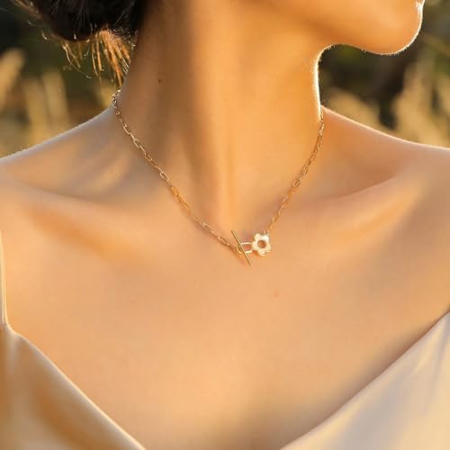 Collier chaîne trombone en argent avec pendentif cadenas et cœur TQHGM