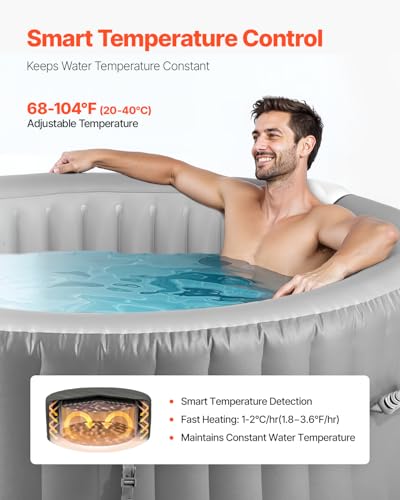 VEVOR 6–8 Person Inflatable Hot Tub