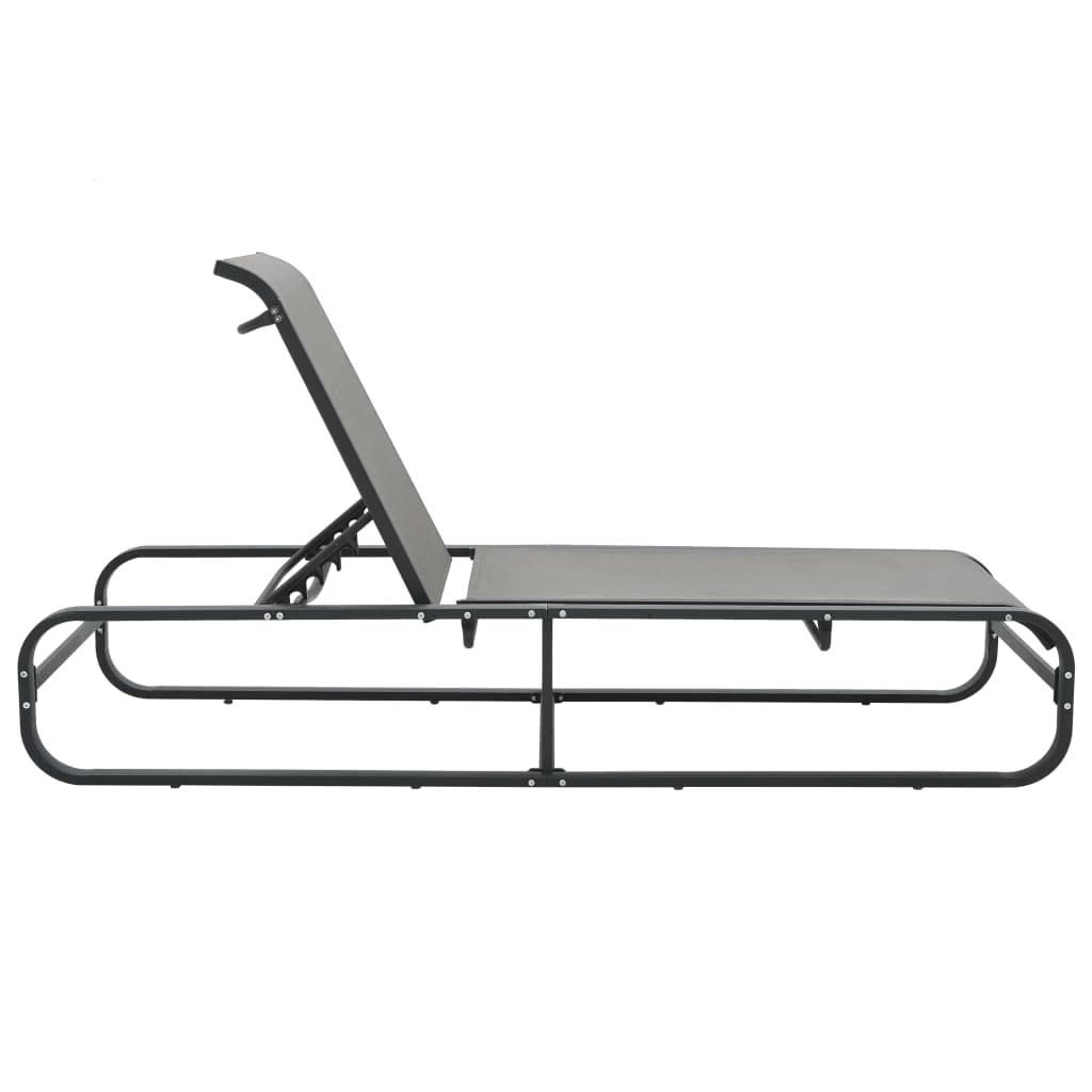 Leżak do opalania, leżak plażowy, leżak ogrodowy, leżak do opalania, aluminium i tekstyliów, do ogrodu, basenu, tarasu