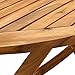 vidaXL Solid Acacia Wood Folding Patio Table - Elegant Outdoor Dining Furniture for Garden, Terrace, Patio