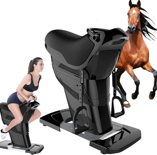Image of Electric Horse Riding Simulator, 20 Adjustable Speeds, One-Touch LCD Display, Fitness Equipment for Toning Waist, Legs, Hips - Ideal for Home Workouts