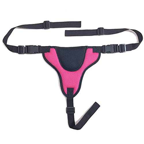 Image of ZARPMA Baby Safety Belt with Guarding Pad,3 Point Safety Harness for Kid Infant Safe Strap for IKEA ANTILOP High Chair (Pink)