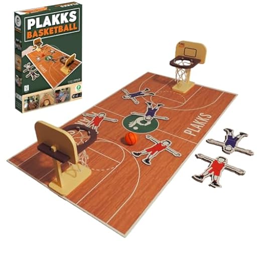 PLAKKS Basketball | Juego de Mesa de Baloncesto para Niños, Jóvenes y Adultos | De 7 a 99 años | Juego Divertido de Precisión y Habilidad | Regalo Original Familiar | para 2 Jugadores o Más | Ya disponible en tu tienda friki favorita! En mundofriki.es!