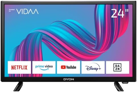 DYON Movie Smart 24 VX, 60 cm (24"), TV (HD Smart TV, HD Triple Tuner (DVB-C/-S2/-T2), App Store, Prime Video, Netflix, YouTube, DAZN, Disney+), model 2023