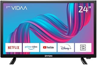 DYON Movie Smart 24 VX, 60 cm (24"), TV (HD Smart TV, HD Triple Tuner (DVB-C/-S2/-T2), App Store, Prime Video, Netflix, YouTube, DAZN, Disney+), model 2023