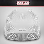 Motor Trend FlexCover Couverture de voiture imperméable pour le vent de pluie tout temps L Convient jusqu'à 190 x 70 x 50 pouces