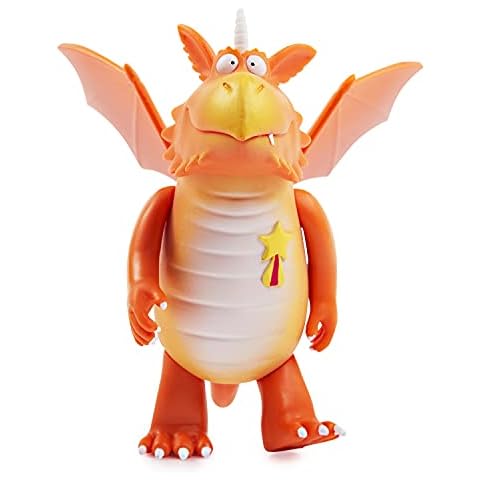 WOW! STUFF Talking Zog Collectable Action Figure | Articulated Character Play with Sounds and Phrases | Official Toys and Gifts from The Julia Donaldson and Axel Scheffler Books and Films, Orange Cover