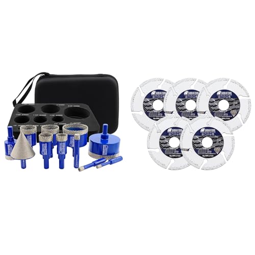 Kit de brocas diamantadas para perforar cerámica y mármol miniatura 1