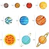 Decowall DW-1307 Planets in The Space - Adhesivos de pared para niños